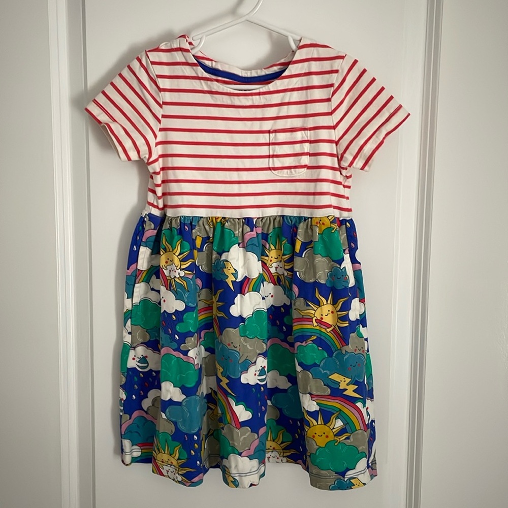 Mini Boden girls (5-6y) mix print dress